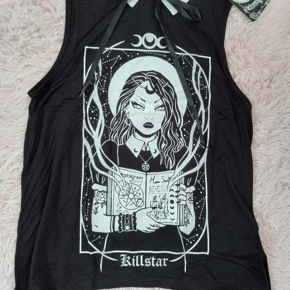 ⭐️Nwt killstar witchy chick collared flowy tank is FIRE!!! 🔥 - Picture 2 of 10